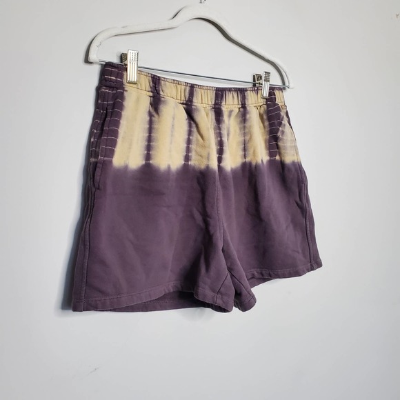 MADEWELL • Purple Beige Tie-Dye (Re)sourced Cotton Sweatshorts Sz M - Picture 3 of 7